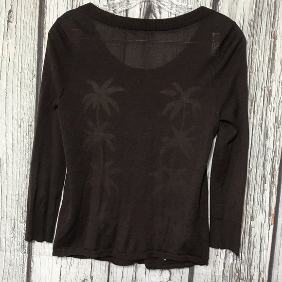 Kate Spade Sweater with palms and Beads T120 - Picture 4 of 4